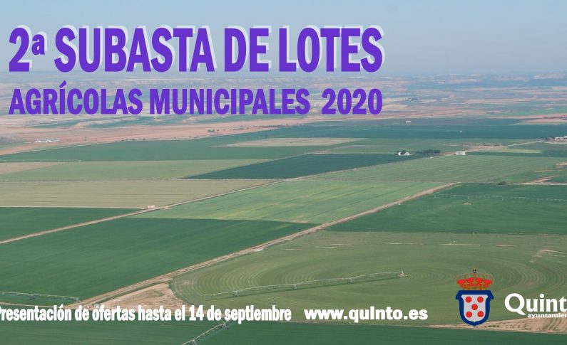 2ª Subasta de lotes de cultivo