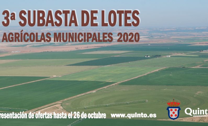 3ª Subasta de lotes de cultivo