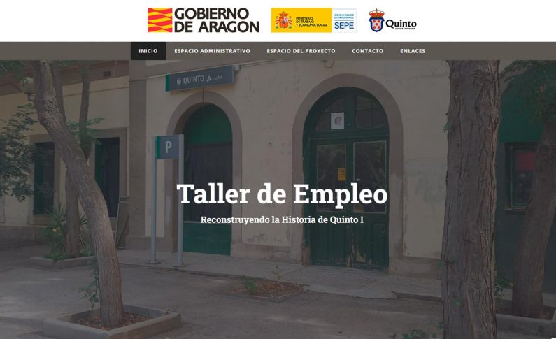 El Taller de Empleo "Reconstruyendo la historia de Quinto I" estrena Web