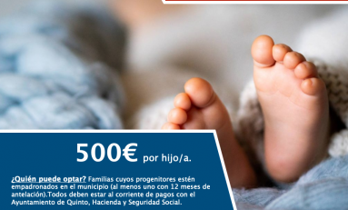 Abierto plazo de solicitud de subvenciones para Asociaciones locales y el Cheque Bebé