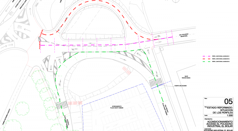 A licitación las obras de reurbanización del nudo de acceso al Bolar